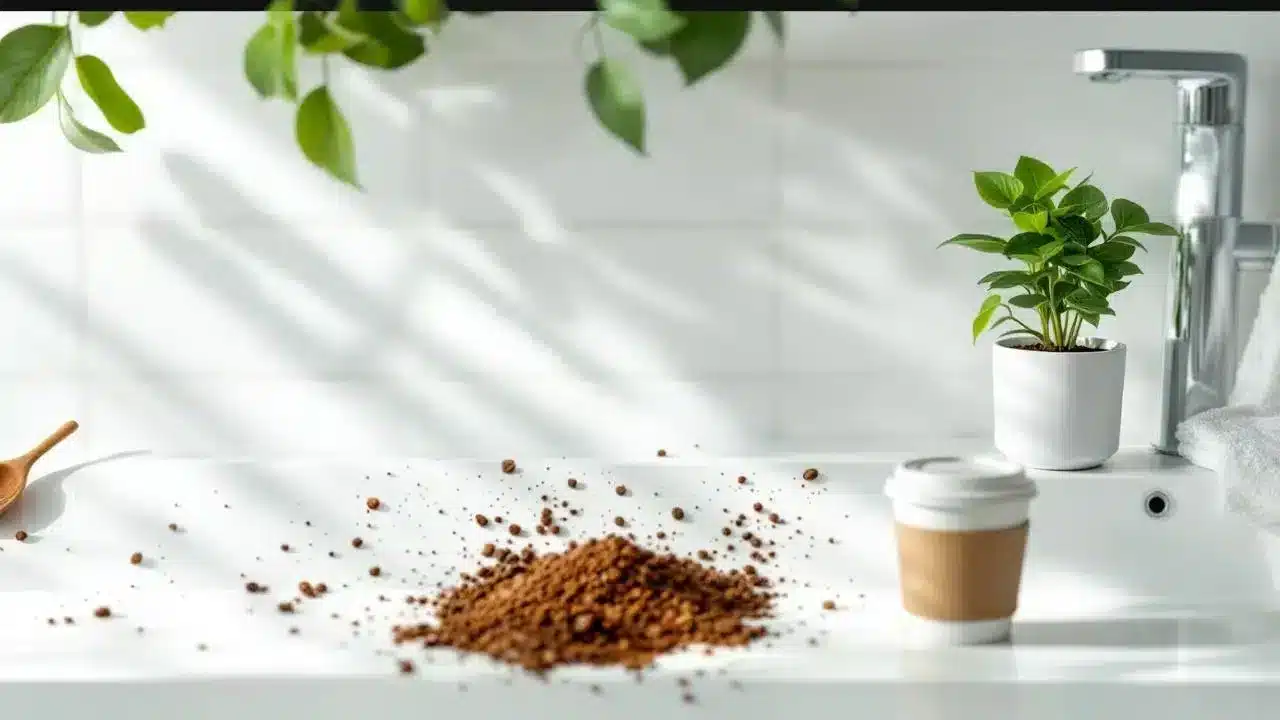 למה גרגירי קפה הם עזר הניקוי הכי פחות מוערך בחדר האמבטיה שלכם